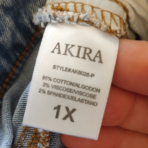 XL AKIRA LACE UP DAISY DUKE DENIM Micro SHORTS - Picture 8 of 9